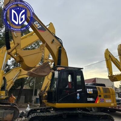 รถขุด Caterpillar CAT 329 ที่ขายดีในญี่ปุ่น รถขุดไฮดรอลิกกำลังสูง 29 ตัน รถขุดมือสองในสต็อก