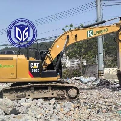 รถขุด CAT320E ของญี่ปุ่น รถขุดไฮดรอลิกกำลังสูง 20 ตัน รถขุดหนักประหยัดน้ำมัน รถขุดมือสองขายดี