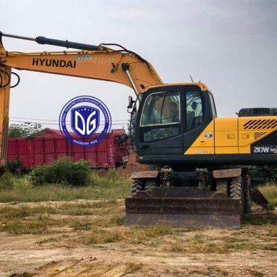 รถขุดล้อยาง Hyundai 210W-9VS มือสองสำหรับขาย รถขุด 21 ตันขายดี