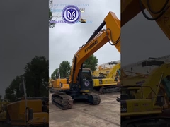 Hyundai 220 เครื่องขุดไฮดรอลิกมือสอง ด้วยเครื่องยนต์ Cummins B7 สําหรับขาย เครื่องขุด Crawler